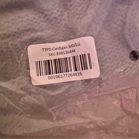 NWT Official Taylor Swift TTPD Cardigan - Picture 7 of 7